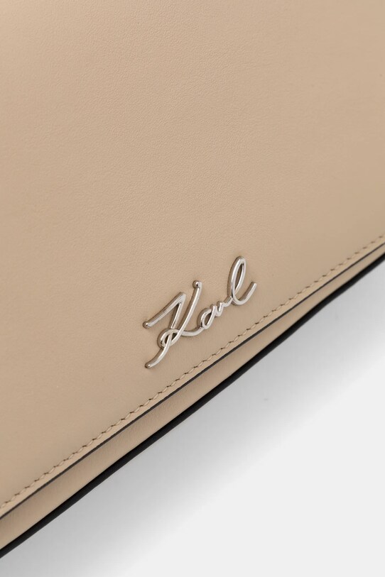 Karl Lagerfeld torebka skórzana beżowy A1W32107