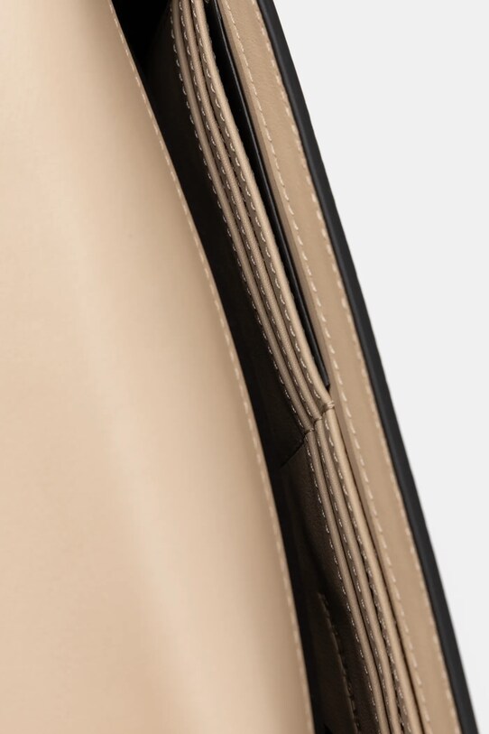 Karl Lagerfeld torebka skórzana A1W32107 beżowy