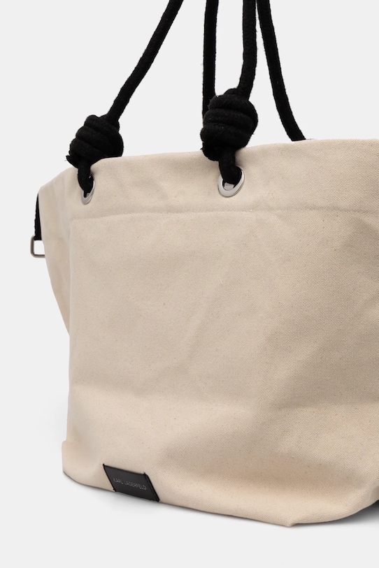 Akcesoria Karl Lagerfeld torebka bawełniana A1W46012 beżowy