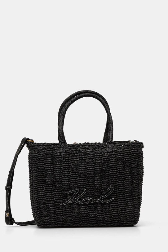 Karl Lagerfeld torebka nie mieści A4 czarny A1W46072