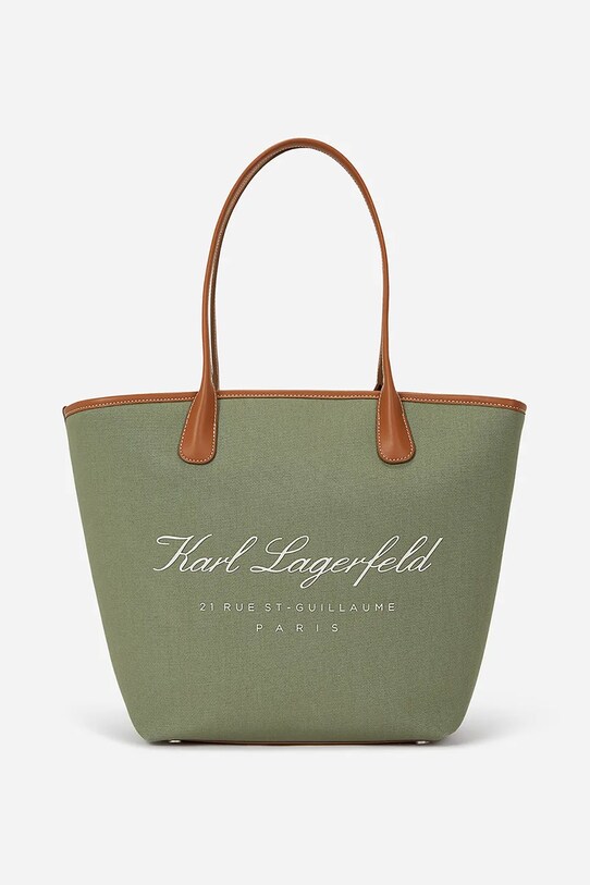 Kabelka Karl Lagerfeld HOTEL KARL potisk zelená A1W46075