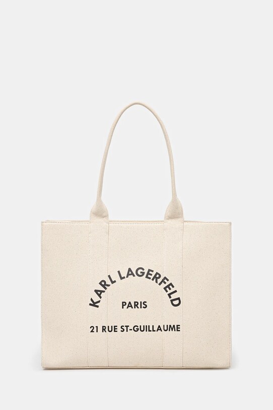 Karl Lagerfeld torebka mieści A4 beżowy A1W50009