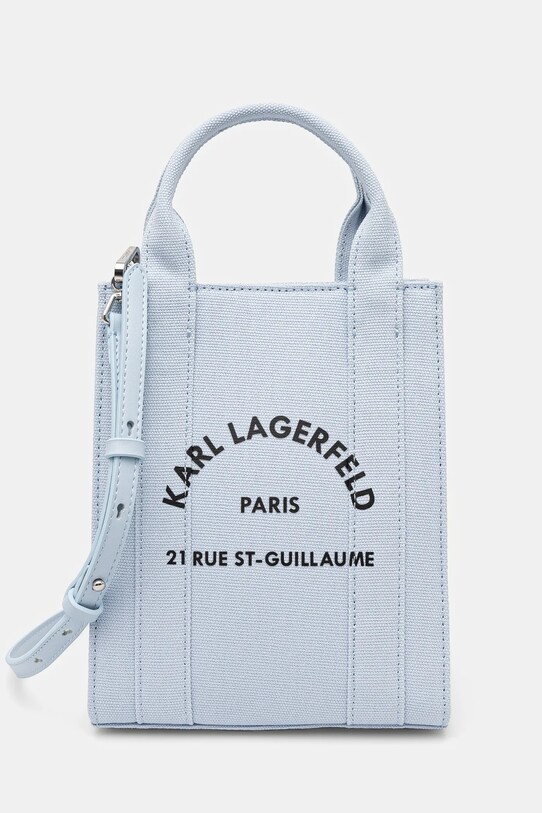 Τσάντα Karl Lagerfeld υφασμάτινο μπλε A1W50039