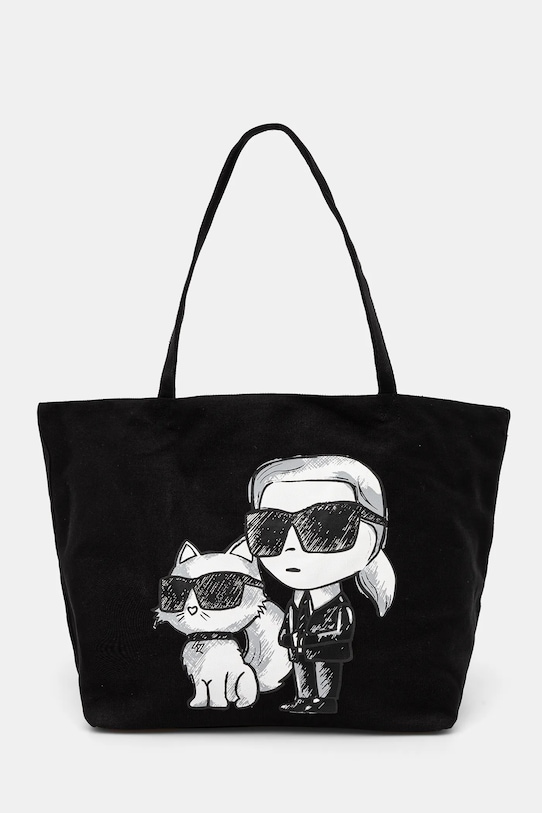 Karl Lagerfeld borsetta sovrastampa nero A1W50085