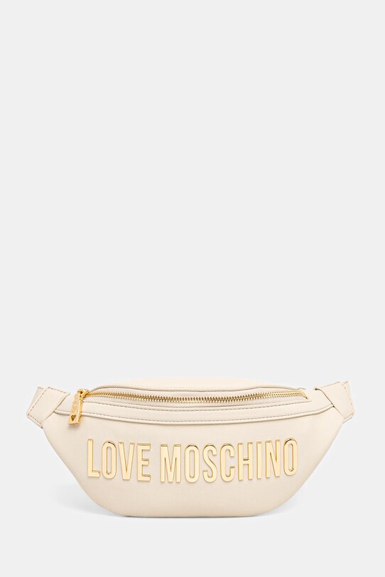 Τσάντα φάκελος Love Moschino απομίμηση λείου δέρματος μπεζ JC4195PP1