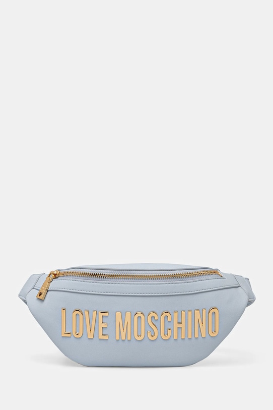 Сумка на пояс Love Moschino не вмещает А4 голубой JC4195PP1