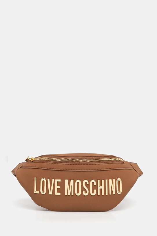 Сумка на пояс Love Moschino не вміщує А4 коричневий JC4195PP1