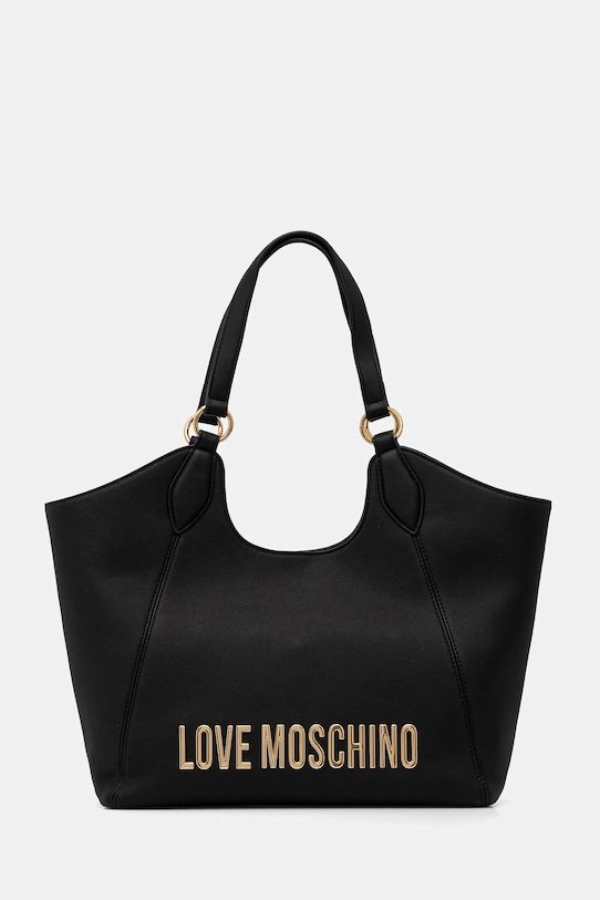 Love Moschino torebka mieści A4 czarny JC4165PP1
