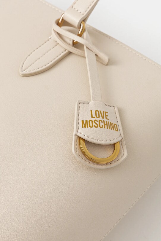 Шкіряна сумочка Love Moschino бежевий JC4114PP1