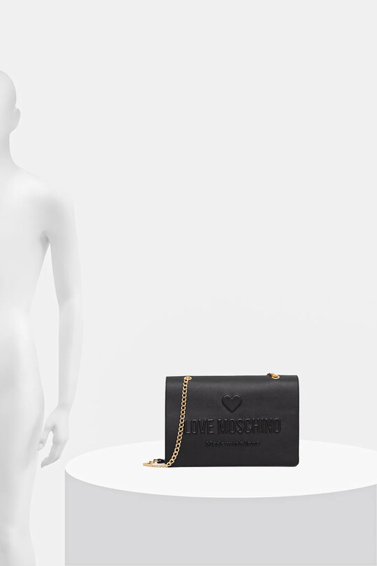 Love Moschino bőr táska JC4113PP1 fekete
