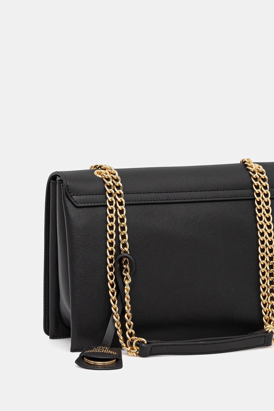 Kožená kabelka Love Moschino JC4113PP1 černá SS25