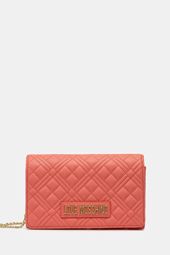 Love Moschino torebka aplikacja pomarańczowy JC4079PP1