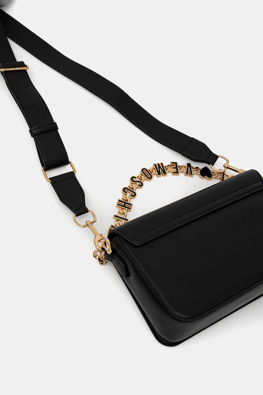 Accesorii Love Moschino poseta de piele JC4071PP1 negru