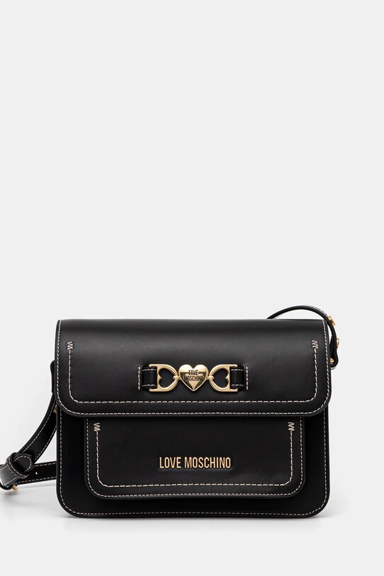 Love Moschino poseta de piele nu incape in A4 negru JC4061PP1