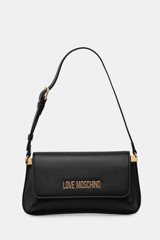 Kabelka Love Moschino nášivka čierna JC4058PP1