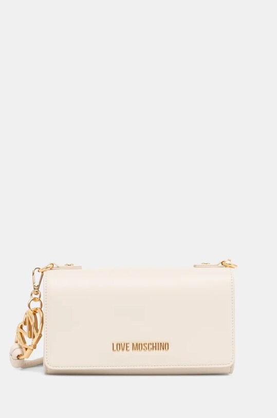 Love Moschino torebka nie mieści A4 beżowy JC4051PP1