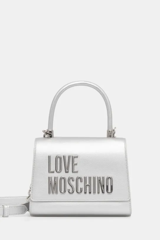 Love Moschino torebka aplikacja srebrny JC4024PP1