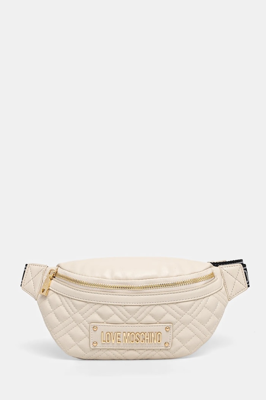 Ledvinka Love Moschino nášivka béžová JC4003PP1