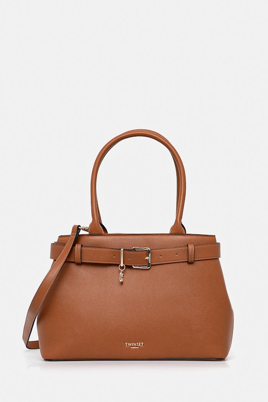 Torba Twinset natpis smeđa 251TB7291