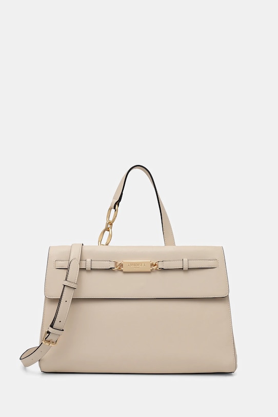 Kabelka Twinset imitácia kože béžová 251TB7031