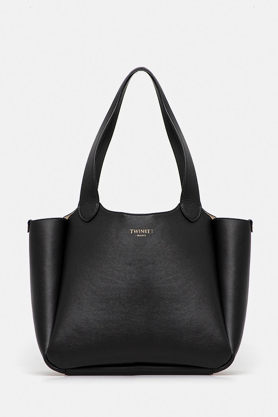 Kabelka Twinset přírodní kůže černá 251TB7470