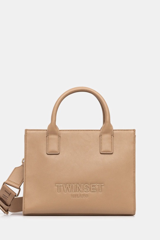 Twinset torebka nie mieści A4 brązowy 251TD8022
