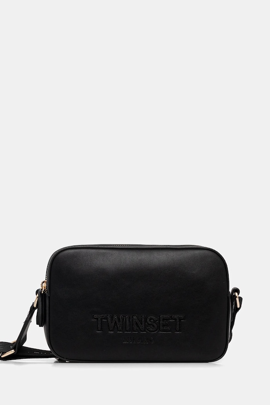 Torba Twinset bez uzorka crna 251TD8023