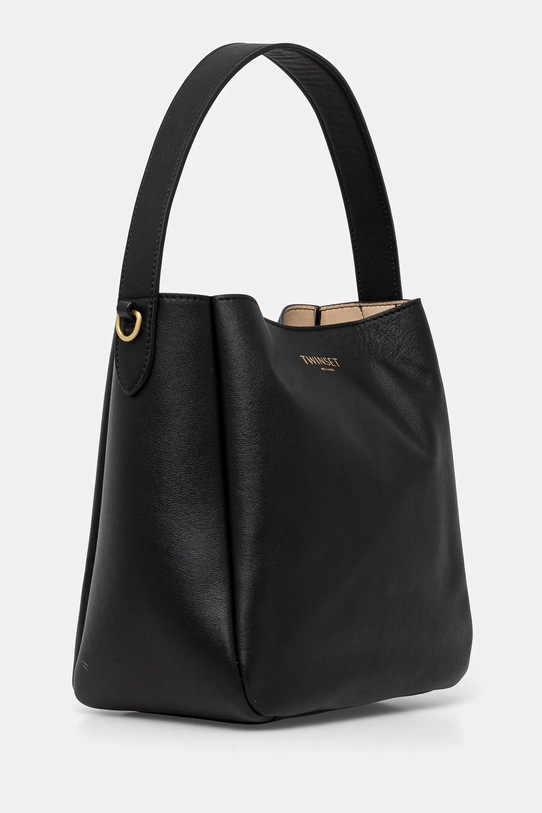 Twinset torebka skórzana 251TD8332 czarny SS25