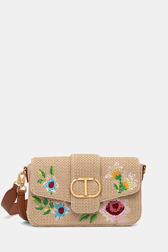 Twinset torebka aplikacja beżowy 251TD8120