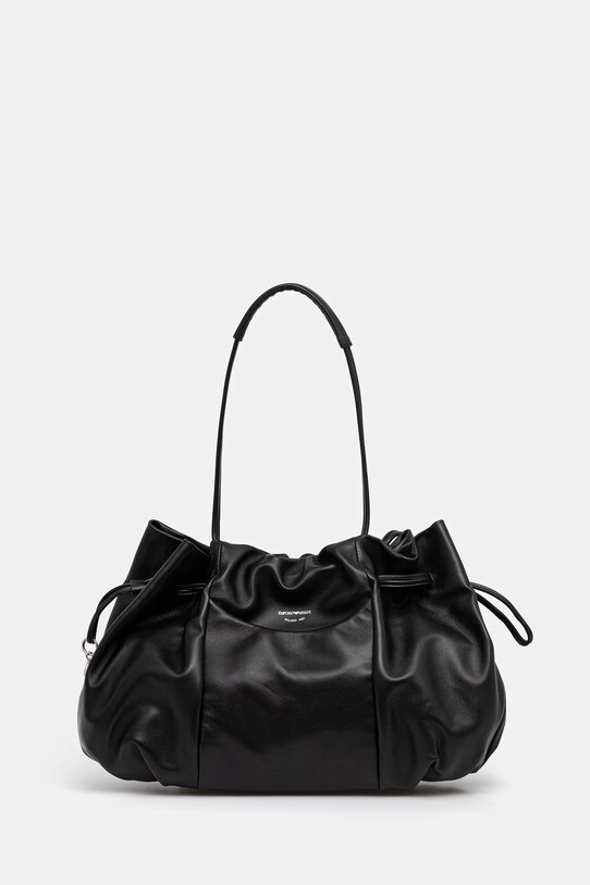 Emporio Armani torebka skórzana skóra licowa czarny EW001496.AF14834