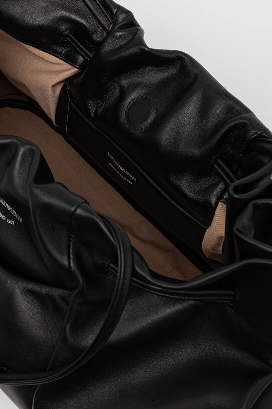 Emporio Armani torebka skórzana EW001496.AF14834 czarny