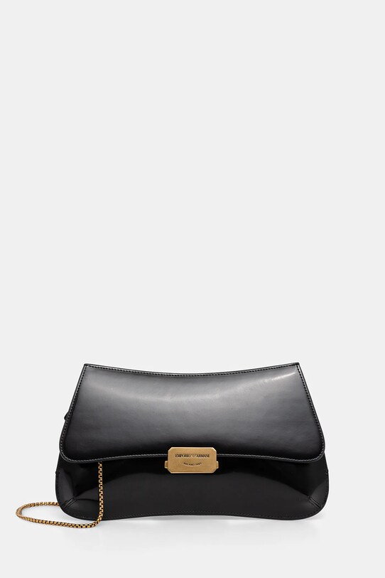 Listová kabelka Emporio Armani imitácia kože čierna EW001777.AF14068