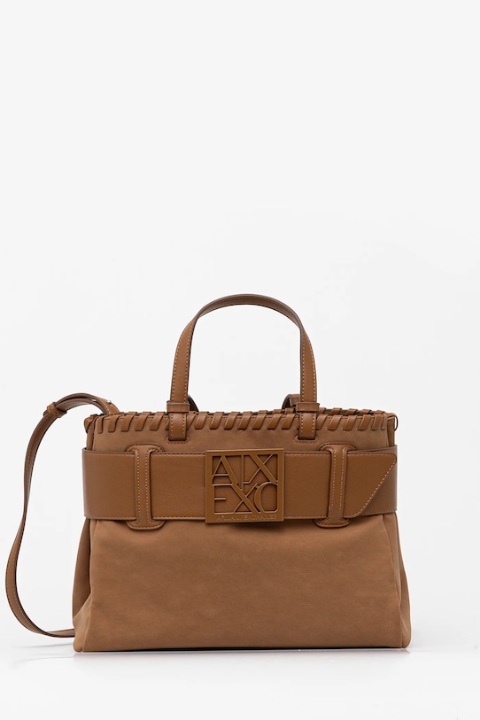 Armani Exchange torebka mieści A4 brązowy XW000285.AF12574