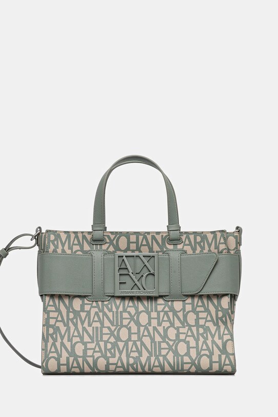 Armani Exchange geantă incape in A4 verde 942689.3F742