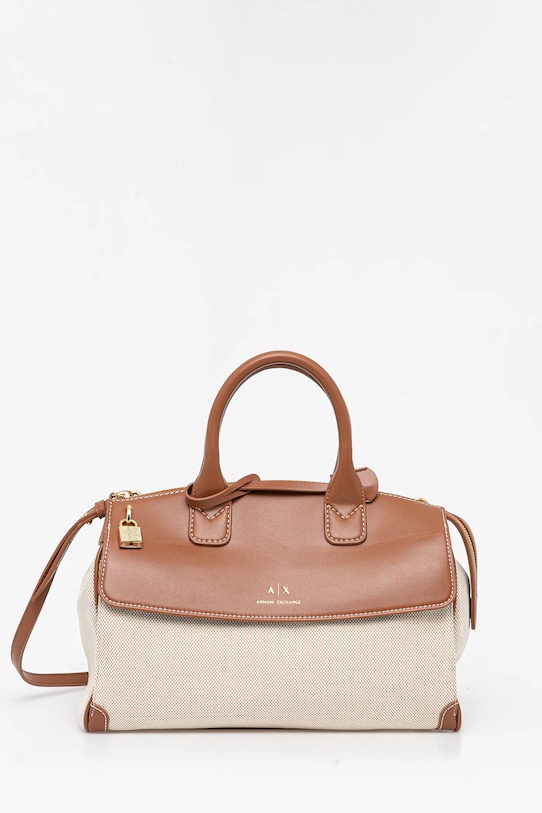 Torba Armani Exchange bez uzorka smeđa XW000382.AF12581