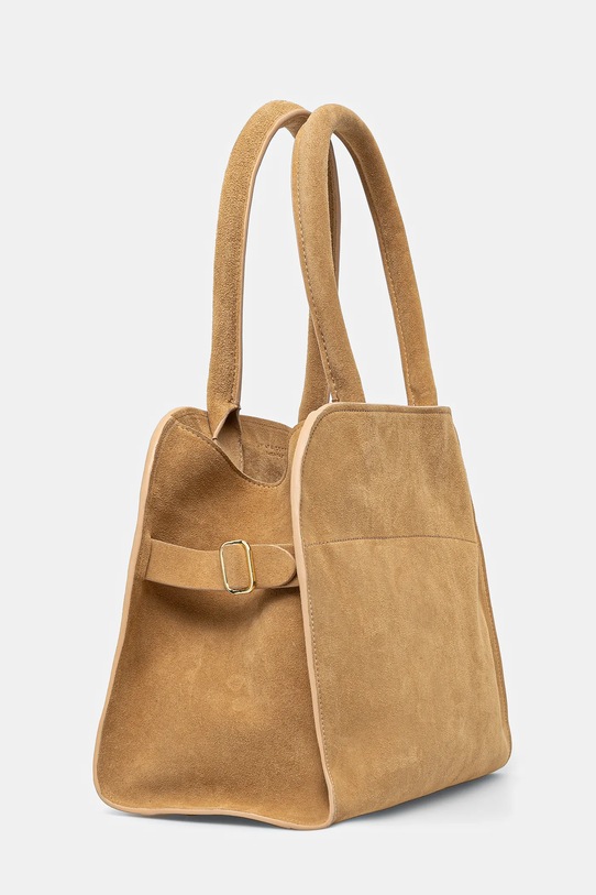 Liviana Conti torebka zamszowa A5SA02 beżowy ZS25