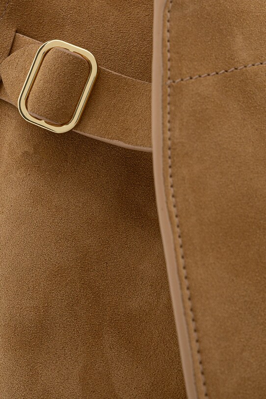 Liviana Conti torebka zamszowa beżowy A5SA02