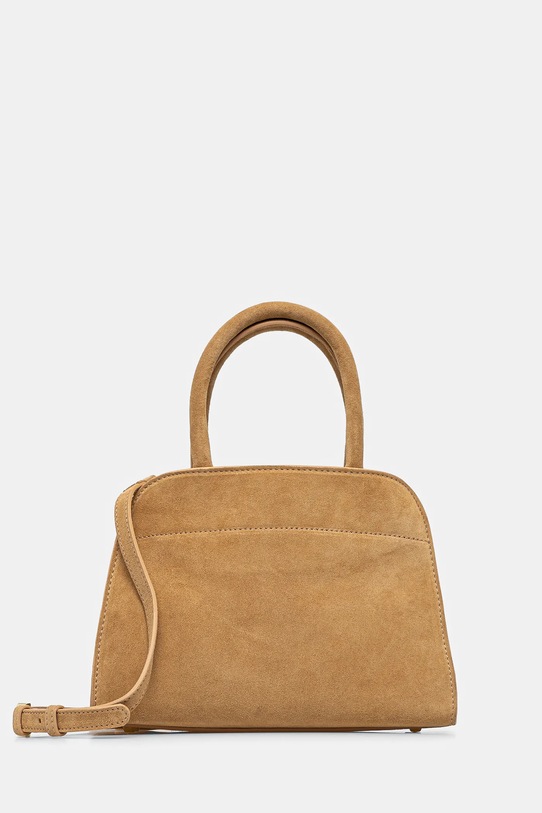 Liviana Conti torebka zamszowa nie mieści A4 beżowy A5SA01