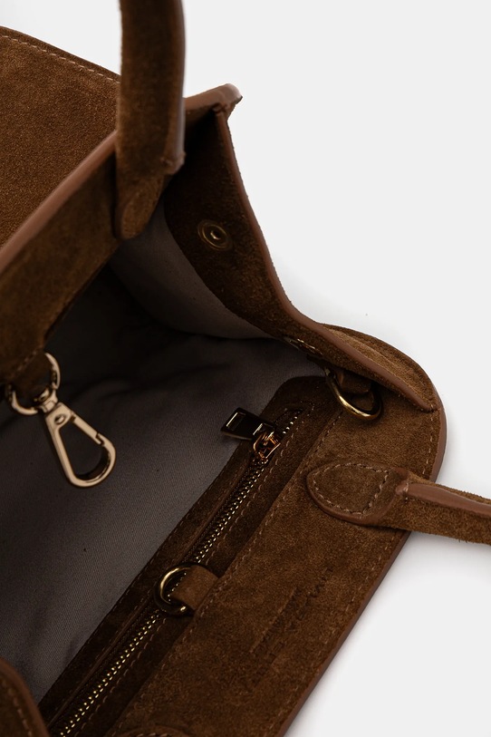 Liviana Conti torebka zamszowa A5SA01 brązowy