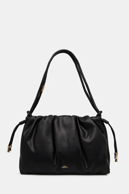 A.P.C. torebka sac ninon shoulder nie mieści A4 czarny PUAAT.F61643