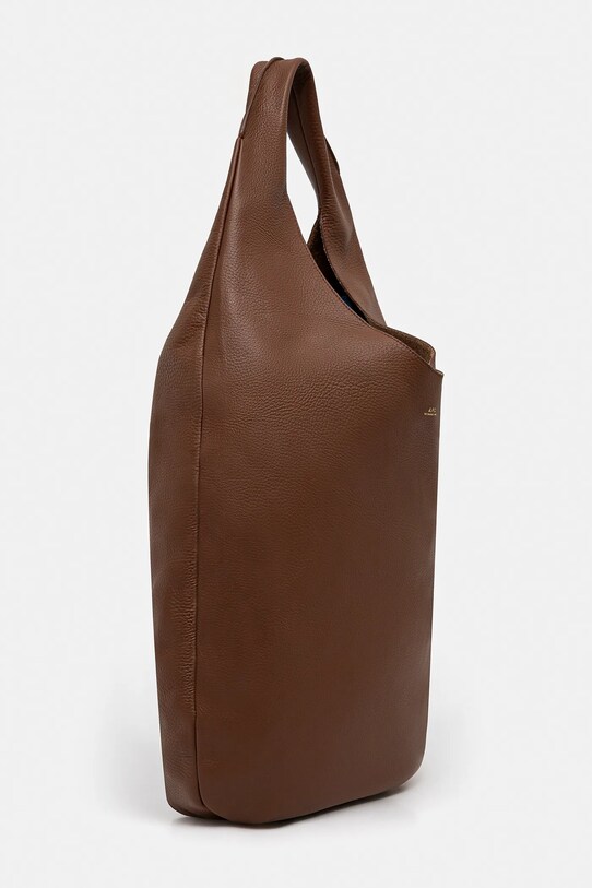 A.P.C. poseta de piele le neige PXCBC.F67008 maro SS25