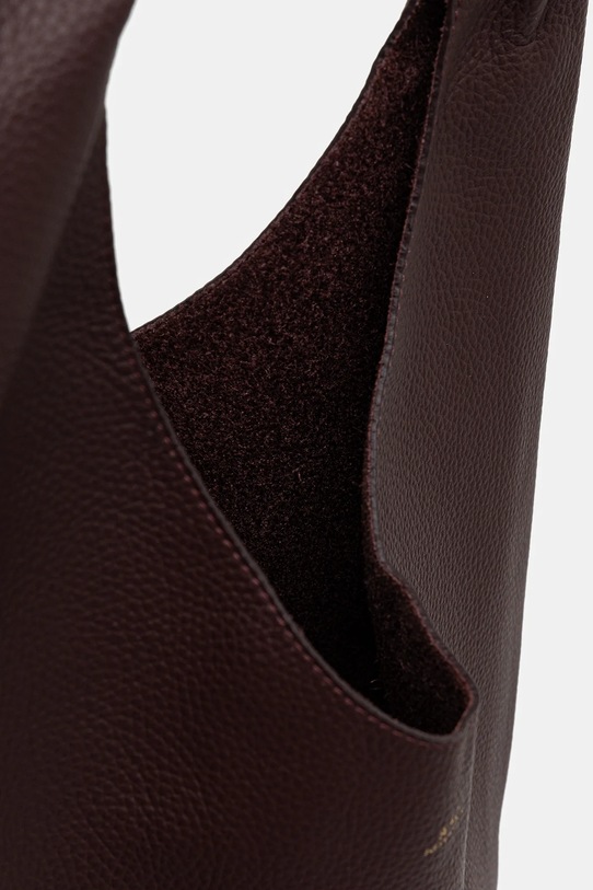 A.P.C. torebka skórzana le neige PXCBC.F67008 bordowy