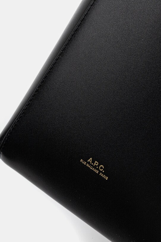 Кожаная сумочка A.P.C. sac virginie PXBRU.F61868 чёрный