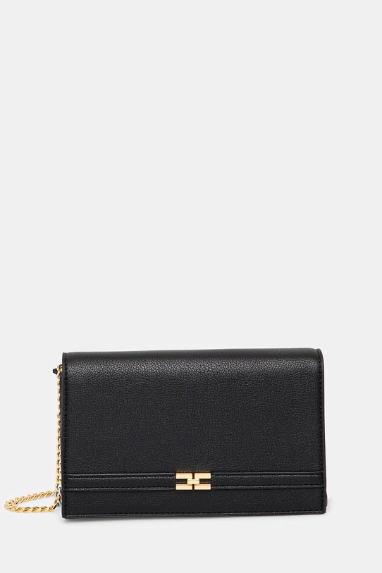 Listová kabelka Elisabetta Franchi imitácia kože čierna BS10A51E2