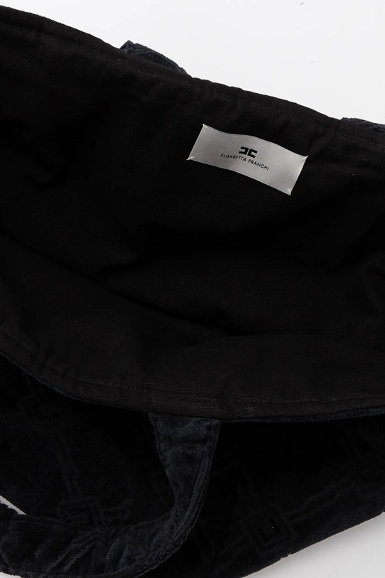 Elisabetta Franchi borsa a mano in cotone BS42F51E2 nero