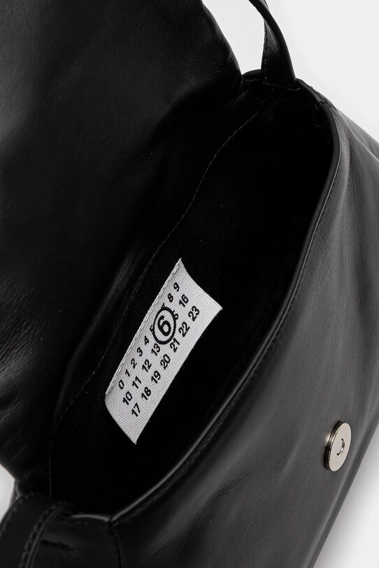 Кожена чанта MM6 Maison Margiela SB5ZH0020 черен
