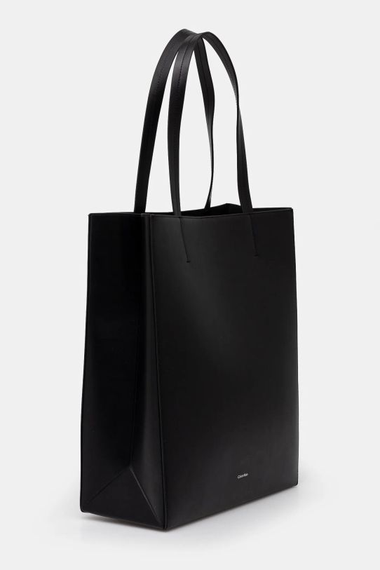 Kožená kabelka Calvin Klein LV04F3000G černá SS25