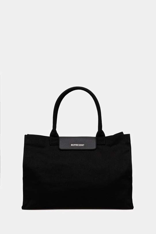 Represent torebka Canvas Tote Bag tekstylny czarny MLM81137.01