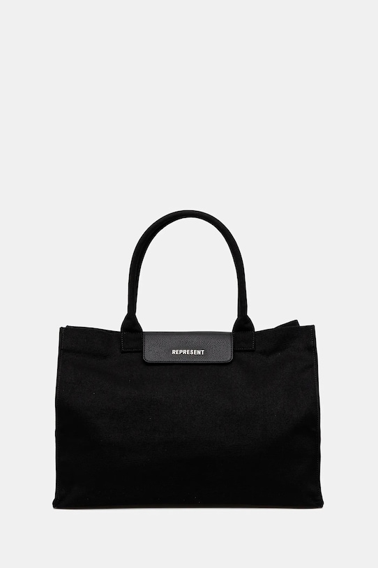 Represent borsetta Canvas Tote Bag semplice nero MLM81137.01
