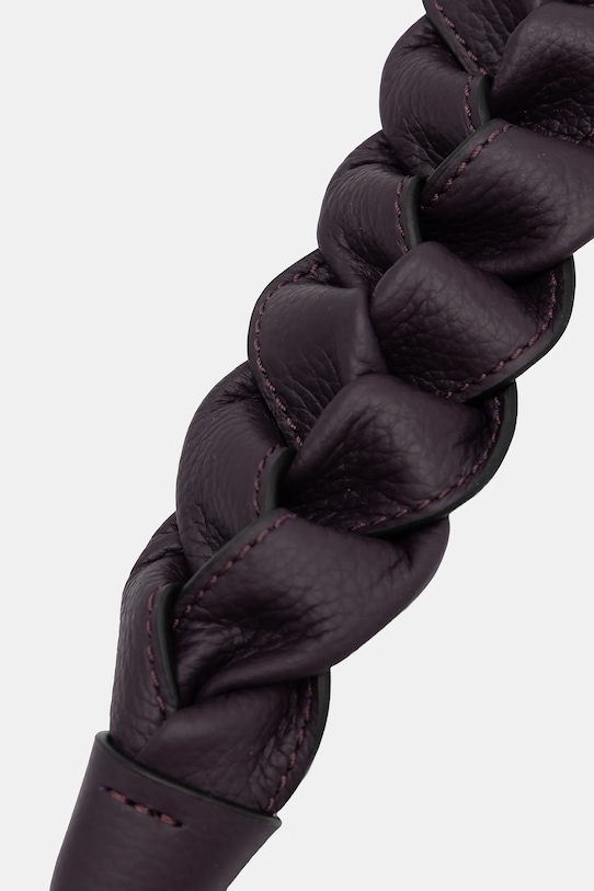 Kožená kabelka Coccinelle fialová E1.M50.13.02.01